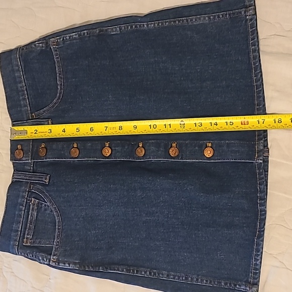 Madewell Button Up Denim Skirt size 28 - Picture 4 of 7